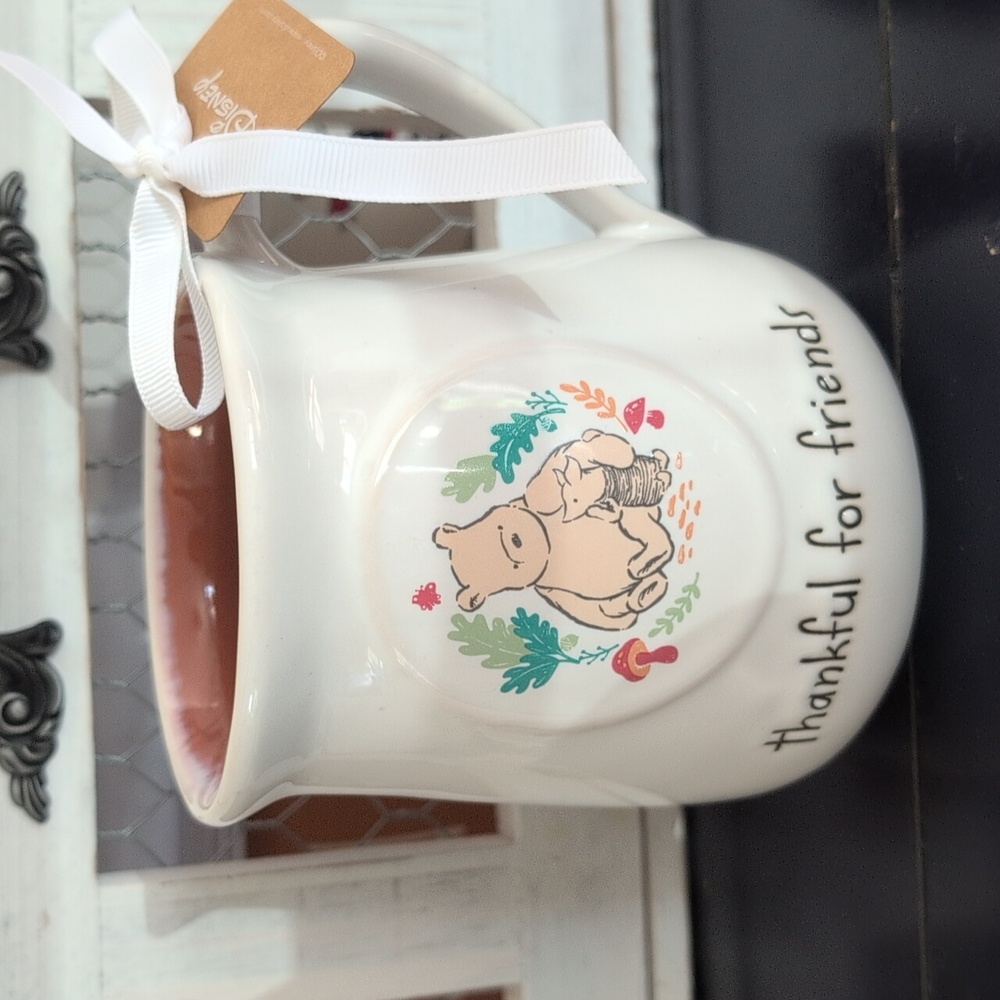RAE DUNN X DISNEY THANKFUL FOR FRIEND'S POOH AND PIGLET MUG ⭐ FINAL PRICE ⭐